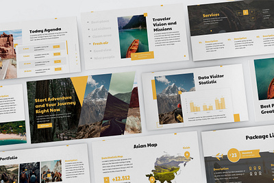 Atravela – Adventure Presentation Template asian business presentation explore finance investor journey keynote template lookbook nature outdoor pitchdeck powerpoint template presentation slides travel