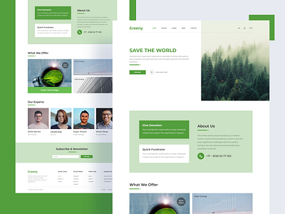 Green Energy - Landing Page environment green green energy homepage landing landing page landing page design landingpage nature template templates