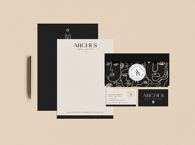 Arches Branding Suite beauty salon brand design brand identity brand strategy branding brow bar business card lash bar stationary design