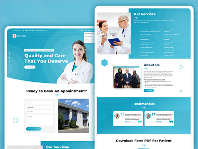 Medical Web UI app branding design illustration typography ui ux vector website