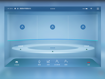 Tpad main page 3d c4d meeting pad ui