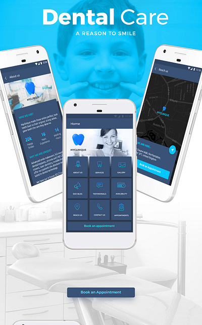 LR Mobile UI UX DENTAL CLINIC APP 2020 trend app development best app blue logo dental app doctor app new app new app design top app ui ux design uidesign ux design 2020