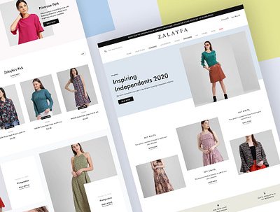Zalayfa design fashion fashion website minimal ui ux web website