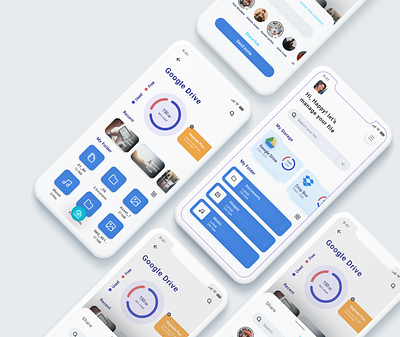 Google storage drive UI app app design app ui design drive storage driver app flat design landing page storage app trending ui uiux ux