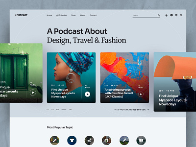 Podcast Joomla Template audio audioblog blog blogger clean creative design flat joomshaper podcast podcasting ui uidesign uiux