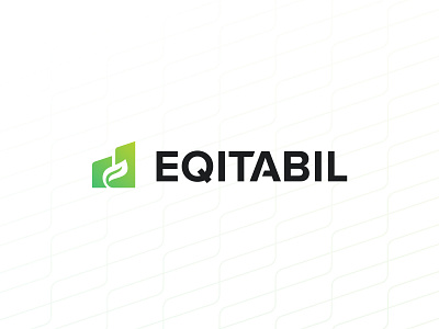Eqitabil - Full Logo design flat icon illustration lettermark logo logomark minimal type typography vector wordmarks