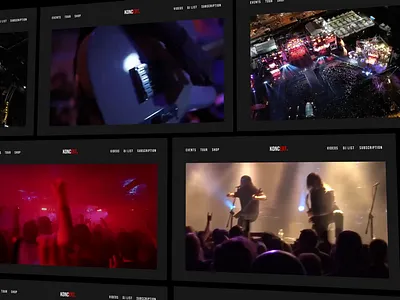 KONCERT - Concert Landing Page animation clean concert website dark elegant homepage homepage design inspiration interaction landing page micro interaction minimal minimalist music landing page music website simple trend web design webflow website