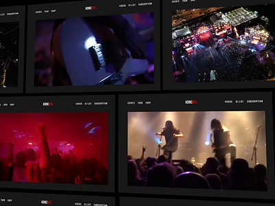 KONCERT - Concert Landing Page animation clean concert website dark elegant homepage homepage design inspiration interaction landing page micro interaction minimal minimalist music landing page music website simple trend web design webflow website
