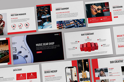 Harmony – Music Presentation Template abstract bass business presentation concert event festival gear guitar instrument keynote template minimal music music art pitchdeck powerpoint template presentation promotion proposal simple slides