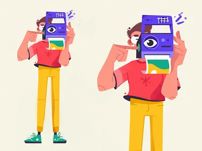 Shot art cartoon character character design design illustration photo vector