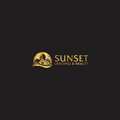 Sunset Lending Realty brand branding creative ecommerce fiverr fiverr.com fiverrgigs flat graphic design illustrator logo logo designer minimal minimalist modern