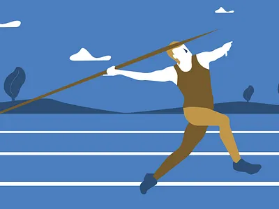 Friidrett Illustrations 8 branding color design flat illustration minimal