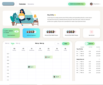 Sessions booking & video conferencing icon ui ux