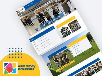 World archery Faroe Islands app design archery faroe islands flat logo design sport sports typography ui ux web