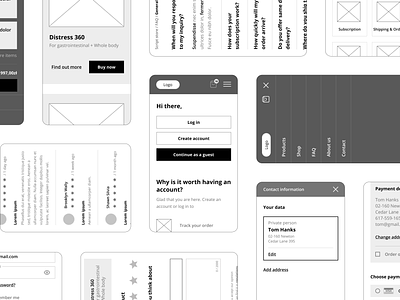 Script Store - UX design app branding design drug store minimal modern simple store ui user flow user journey ux ux design venture website design