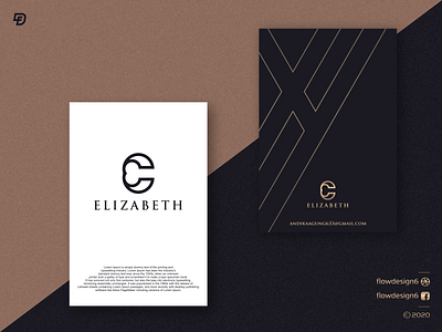 Elizabeth Logo design e elegant elegant logo elegantdesign elogo flowdesign6 icon illustration lettering logo logodesign logos monogram