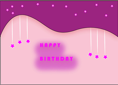 Birthday card design illustration minimal vector web