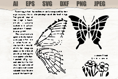 Stencil Butterfly butterfly design digital stencils stencil svg