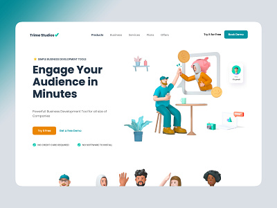 Our New Web Apps 3d branding clean clean ui dashboad design homepage trime ui ui ux website builder