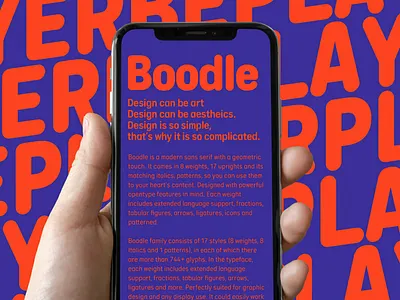 Boodle font