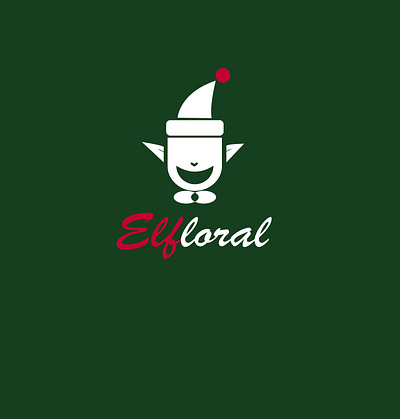 Christmas Elf Logo adobeillustator christmaslogo design illustration logo