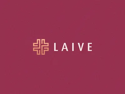 Laive abstract branding clever elegent flat gradient graphic design health icon identity letter logo luxury mark medical minimal monogram typface women