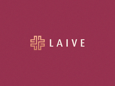 Laive abstract branding clever elegent flat gradient graphic design health icon identity letter logo luxury mark medical minimal monogram typface women