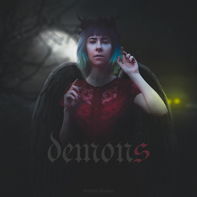 TRACK COVER "DEMONS" design typography