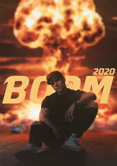 POSTER "BOOM" 2020 design poster typography