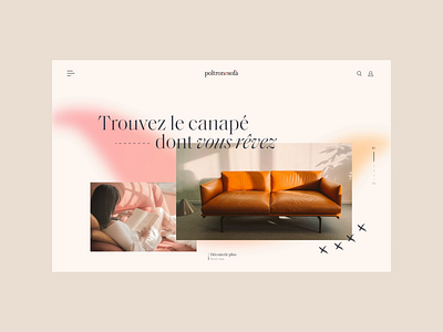 Poltronesofa - Homepage Animation animation brand identity branding design ecommerce elegant furniture homepage luxury sofa ui ui design uiux ux webdesign website