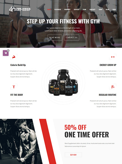 Diet-Shop WordPress Gym Store Theme ecommerce shop store theme woocommerce wordpress