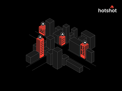 Hotshot app branding illustration logo product design ui ui design ux design