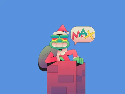 A Mean One abstract character flat gradient icon illustration illustrator mascot minimal simple