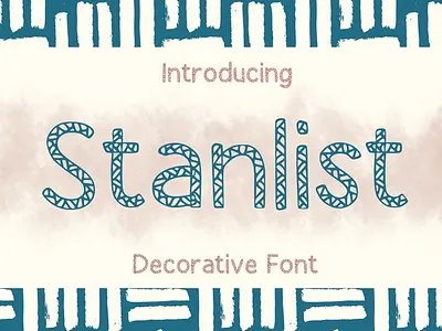 Stanlist Font branding creative cute decorative design display font logo type typedesign typeface typography