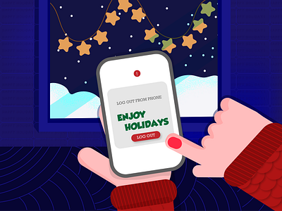 Happy Holidays art design digital illustration flat graphic design illustration illustrator minimal typography vector