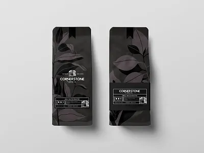Cornerstone Coffee Co brand design branding coffee coffee packaging collateral design graphic design packaging
