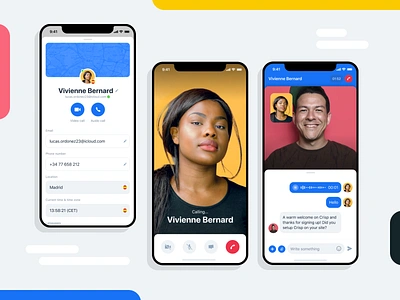 Crisp - Video Calling Interface android b2b balkanbrothers chat customer customerserivce ios mobileapp multiplatform saas showcase social startup trending ui ux