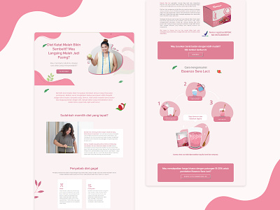 Diet Landing Page Design design landing page design ui landing page web design