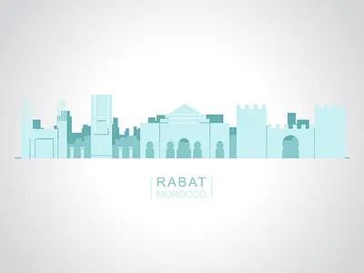 Morocco architecture city art city illustration cityscape design flat illustration maroc maroc art minimal rabat rabat city rabat city vector rabat maroc rabat vector vector