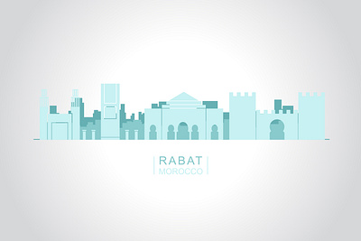 Morocco architecture city art city illustration cityscape design flat illustration maroc maroc art minimal rabat rabat city rabat city vector rabat maroc rabat vector vector