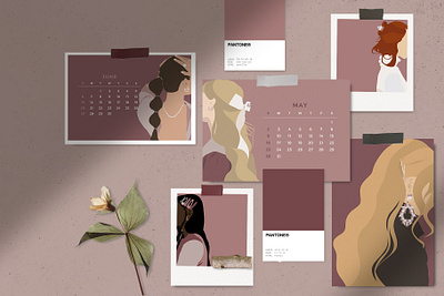 The Berry Girls postcards collection art art collection calendar calendar 2021 design flat design girl illustration graphic graphic design graphic illustration illustration illustration art illustration design illustrator minimalist modern modern design vector woman illustration women illustration