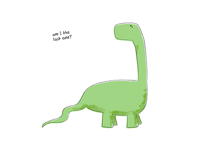 alone 02 alone design dinosaur illustration
