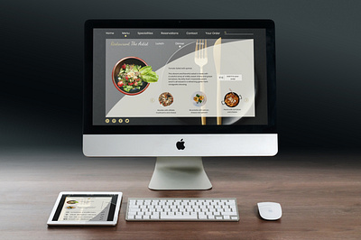 Restaurant The Artist - Menu adobe photoshop adobe xd art design minimal ui ux web web design website