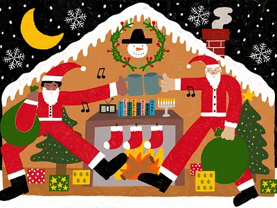 A Christmas Fantasy character design illustration