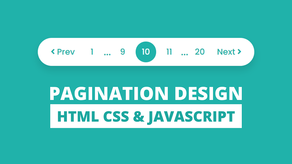 Pagination UI Design using HTML CSS & JavaScript by CodingNepal on Dribbble