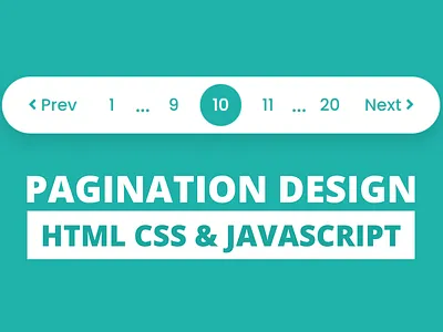 Pagination UI Design using HTML CSS & JavaScript codingnepal javascript pagination pagination pagination in javascript pagination ui design