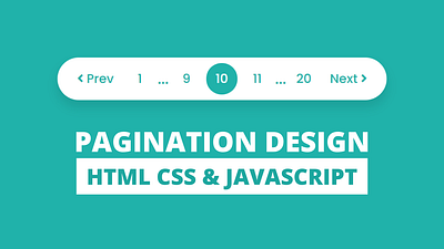 Pagination UI Design using HTML CSS & JavaScript codingnepal javascript pagination pagination pagination in javascript pagination ui design