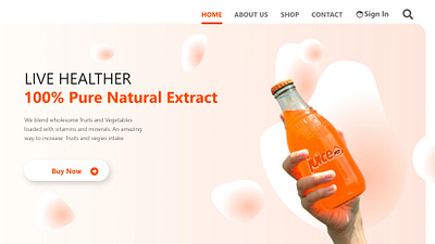 juicehut landing page branding design landingpagedesign ui ui ux uidesign ux web