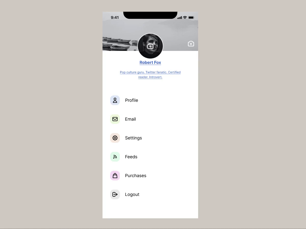 Example of BookClub — Settings