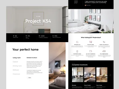 Modernbau #2 app dark design interaction interface typography ui ux web website
